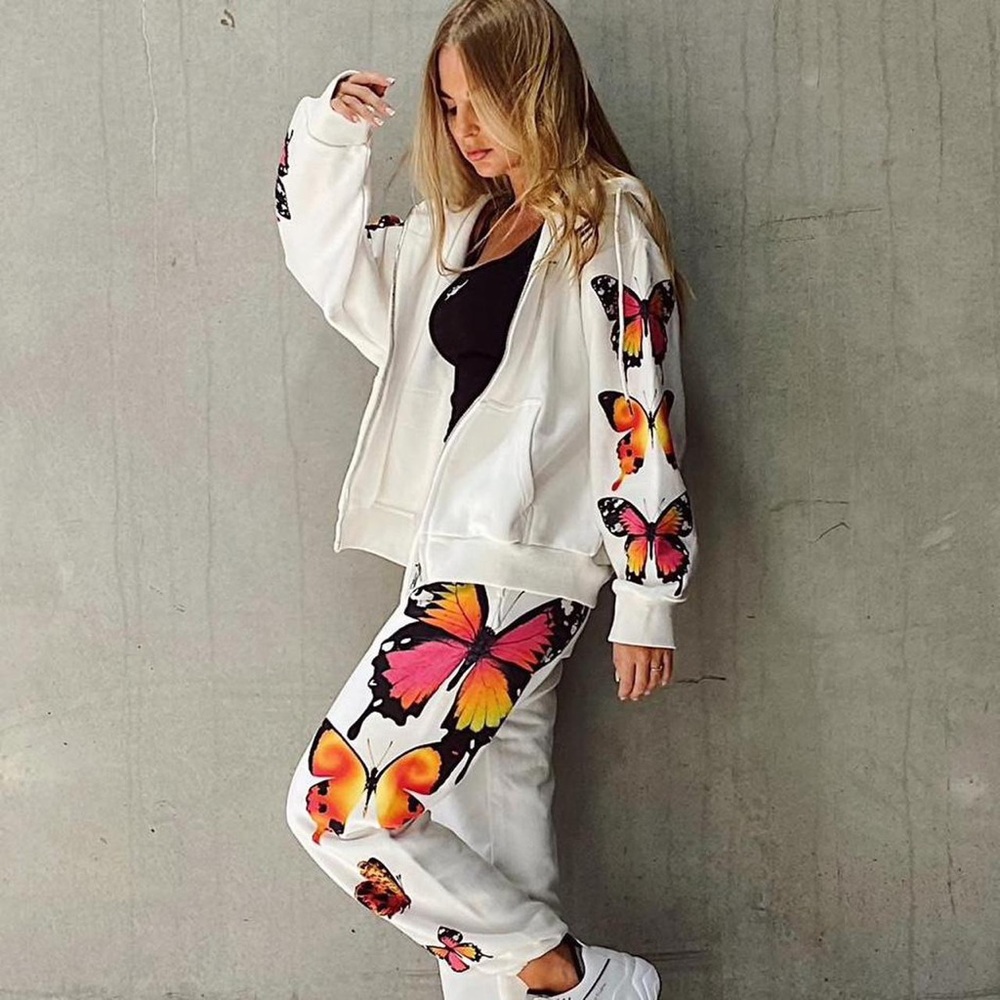 IAMGIA butterfly print on sleeves and back